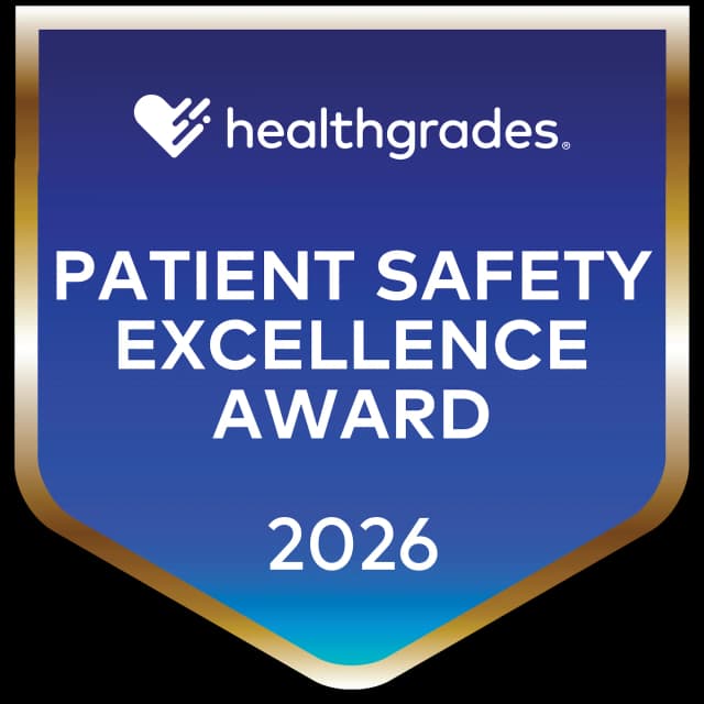 Healthgrades 2026 Patient Safety Excellence Award™ 
