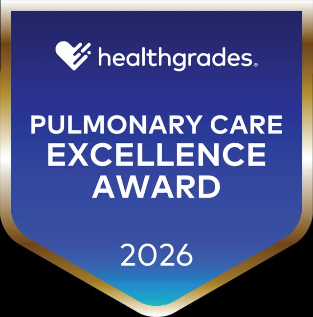 Healthgrades 2026 Pulmonary Care Excellence Award™